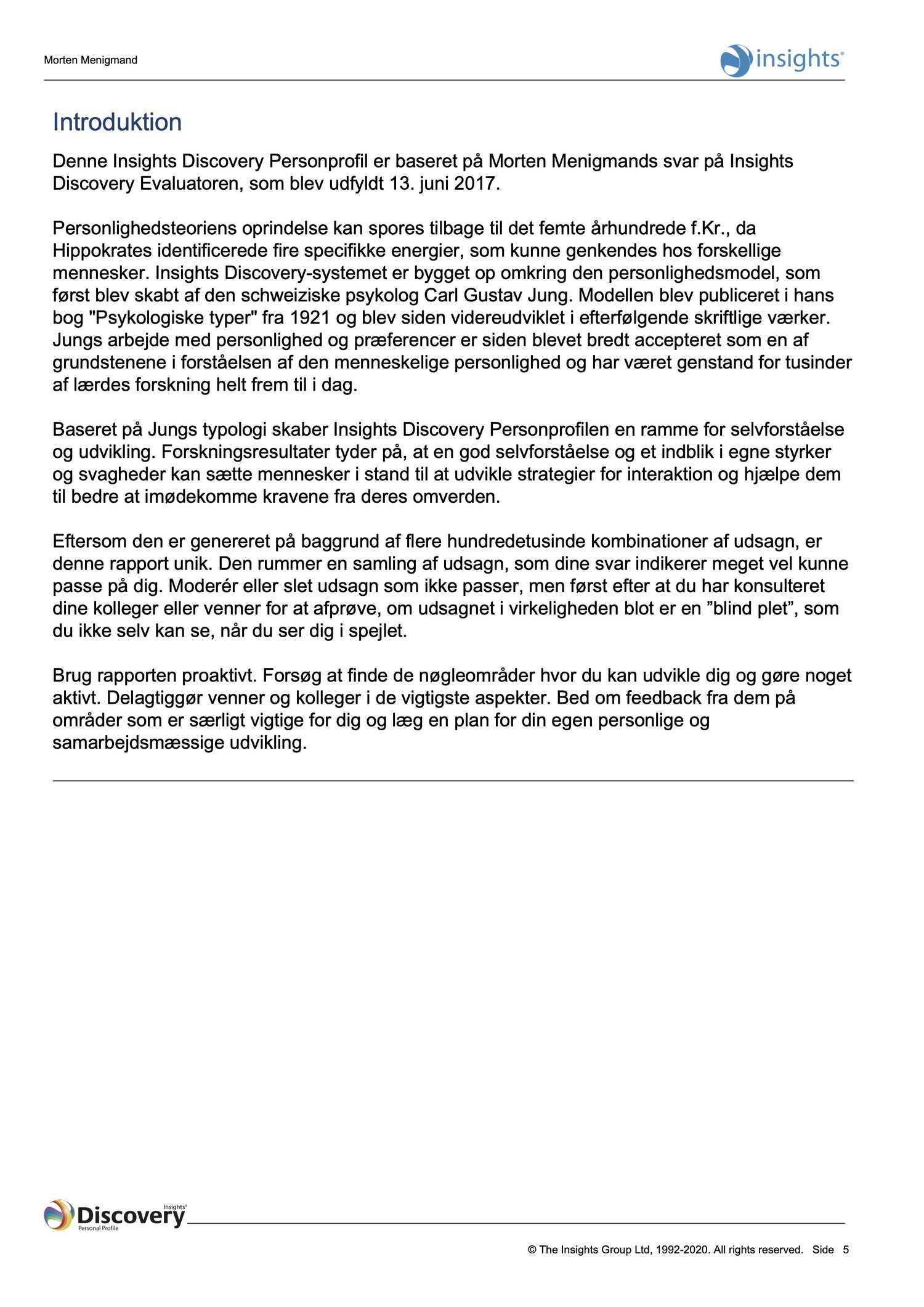 Insights Discovery personprofil