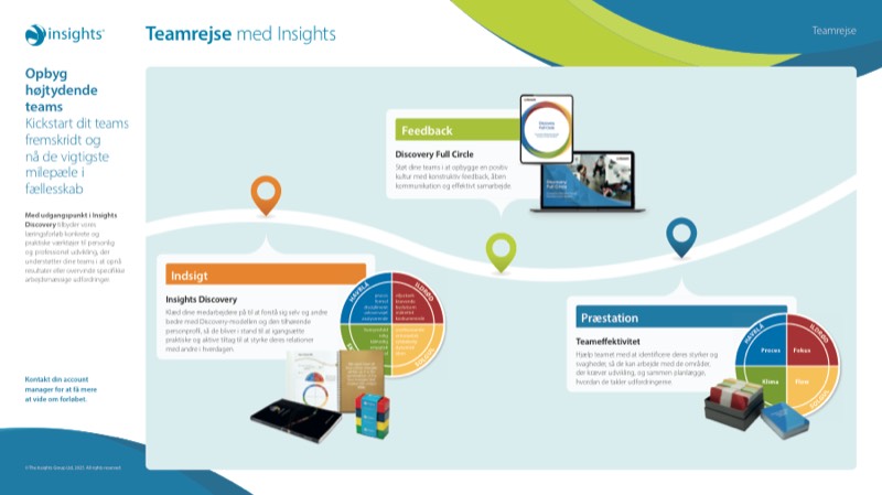 Forside af Insights Teamrejse, PDF om teamudvikling